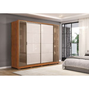 GUARDA-ROUPA 4 PORTAS 6 GAVETAS - JUPITER