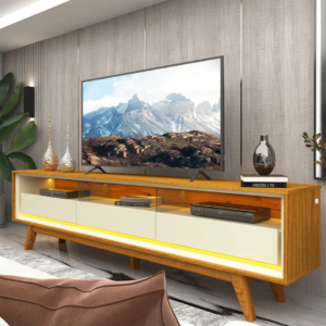 RACK REQUINTE PARA TV ATÉ 75 POLEGADAS COM LED