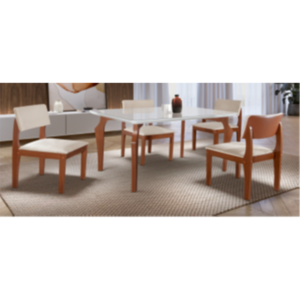 CONJUNTO COM 4 CADEIRAS TURIM